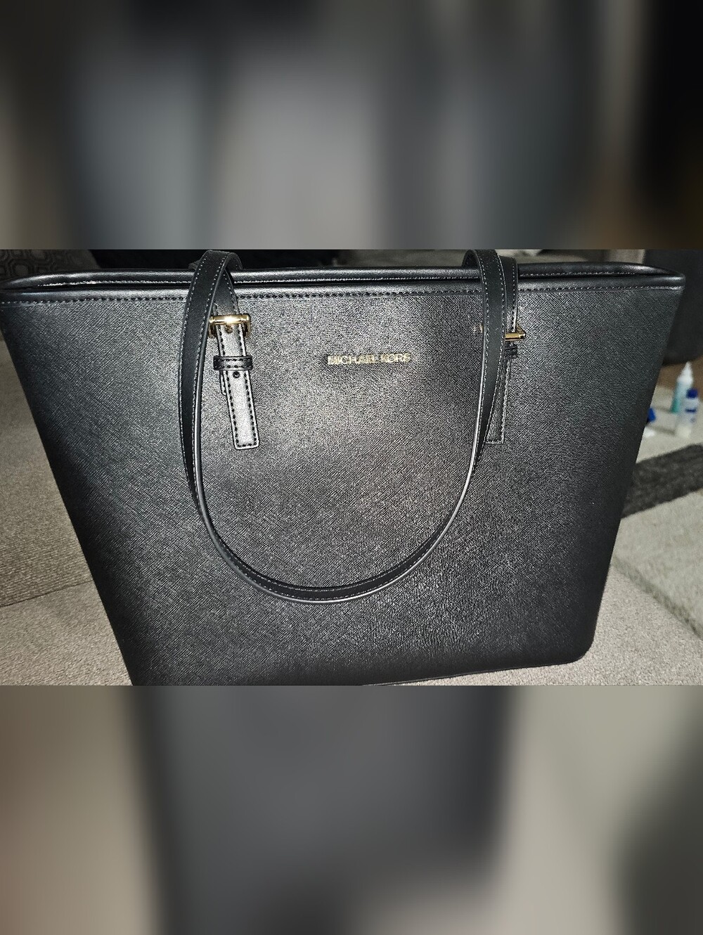 Michael Kors Black Saffiano Leather Tote